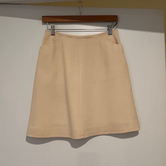 Courreges Vintage Courreges Cream Skirt - Picture 1 of 3